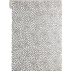 Kwantum Behang Polka Zwart Wit