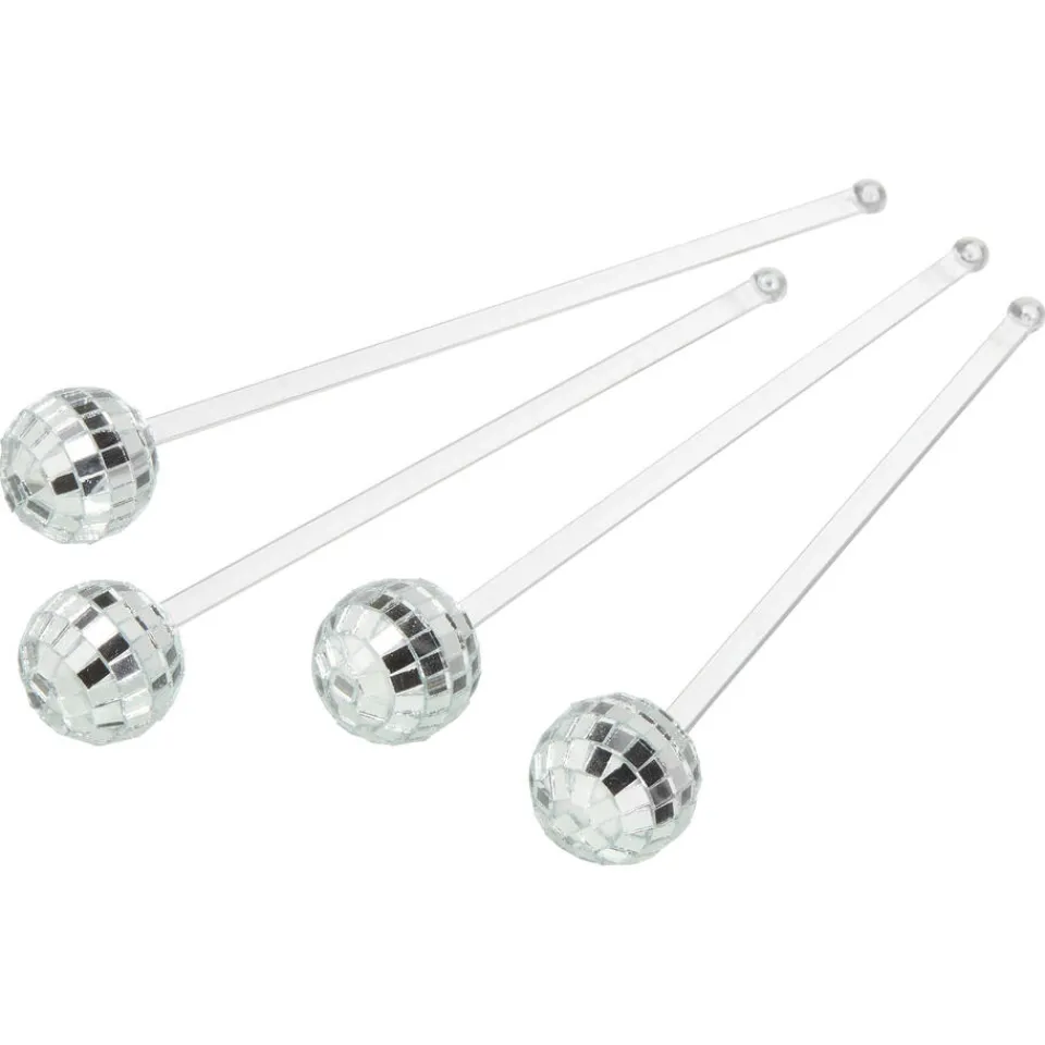 Kwantum Cocktailsticks Disco Zilver - 4 Stuks