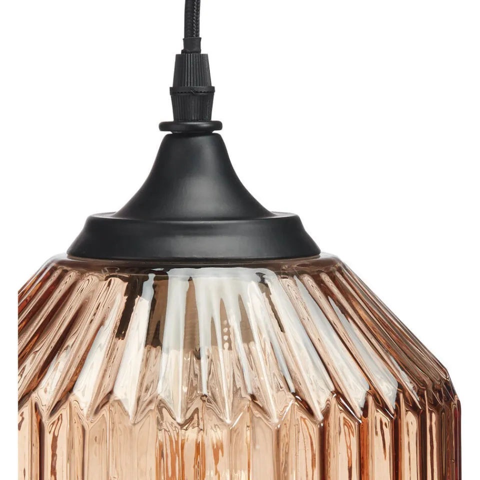 Kwantum Hanglamp Pane Licht Bruin