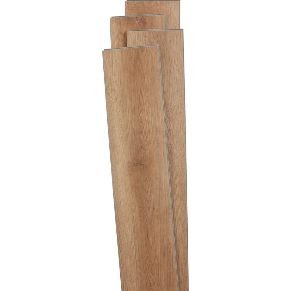 Kwantum 2in1 Klik PVC Jiggs Eiken Met Geïntegreerde Ondervloer