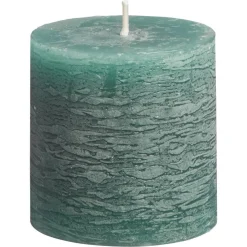Kwantum Kaars Rustiek Donkergroen 7x7 Cm