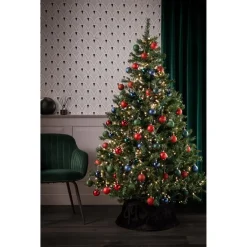 Kwantum Kerstboomrok Velours Zwart