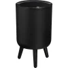Kwantum Prullenbak Pootjes 7 Liter Zwart