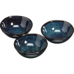Kwantum Schaal Glaze Blauw - D9 Cm S/3