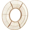 Kwantum Spiegel Rattan Bruin