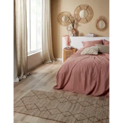 Kwantum Spiegel Rattan Bruin