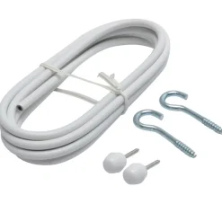 Kwantum Spiraal/Knop/Haak Wit 250 Cm