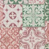 Kwantum Stof Portia Groen/Rood