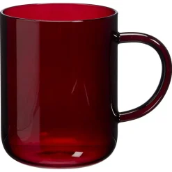 Kwantum Theeglas Solid Retro Rood - 450 Ml