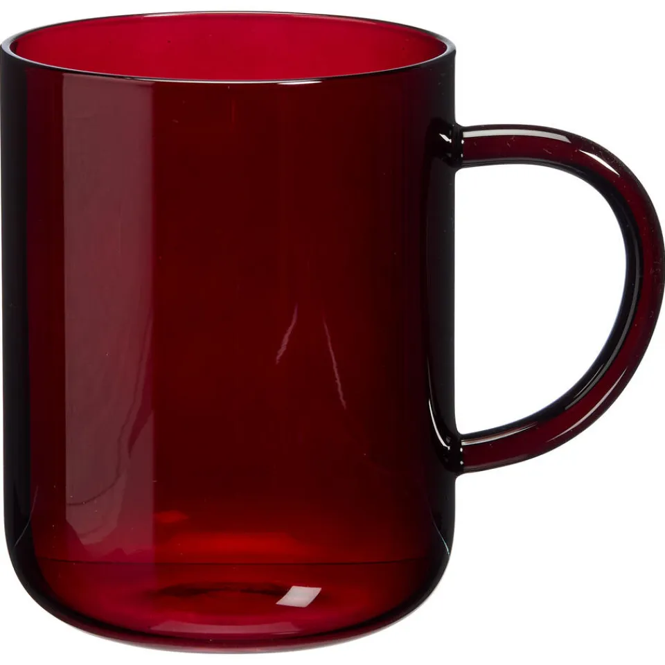 Kwantum Theeglas Solid Retro Rood - 450 Ml
