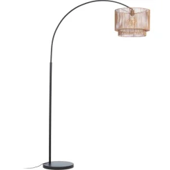 Kwantum Vloerlamp Cilen Zwart Bruin