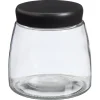 Kwantum Voorraadpot Glas Zwart - 12,5 Cm 13 Cm