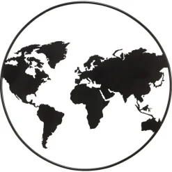 Kwantum Wanddecoratie El Mundo Zwart