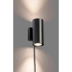 Kwantum Wandlamp Alpan Zwart