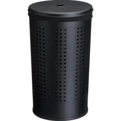 Kwantum Wasmand Metaal Zwart - 45 Liter